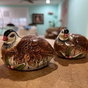Fitz & Floyd Quail salt and pepper shakers